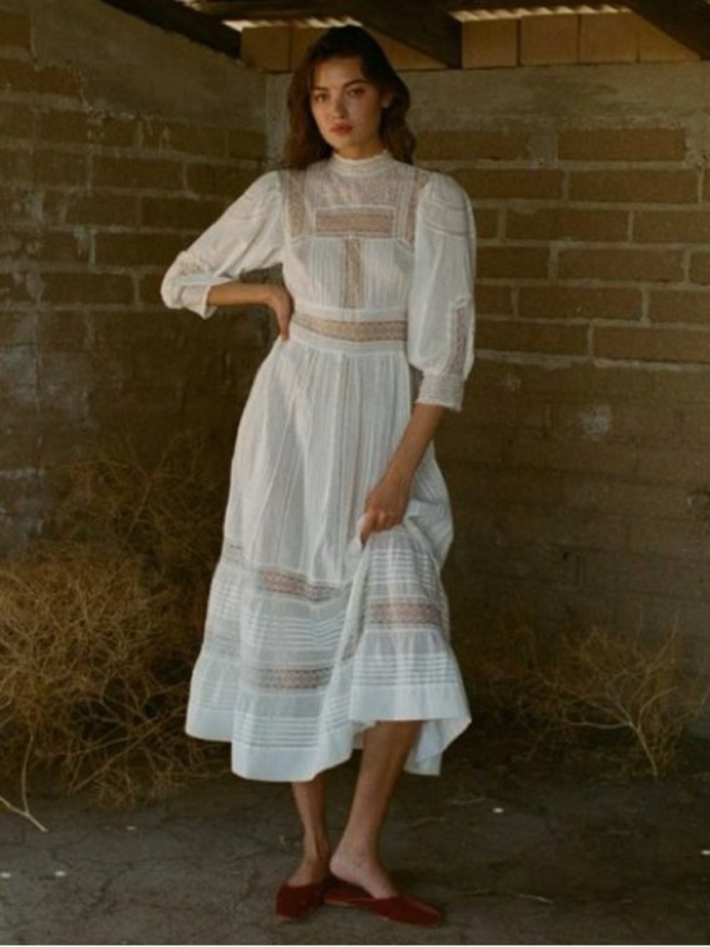 DÔEN Magnolia Dress Edwardian - Medium